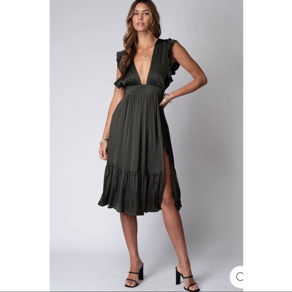 New Stillwater The Jessie MIDI Dress in Black XS